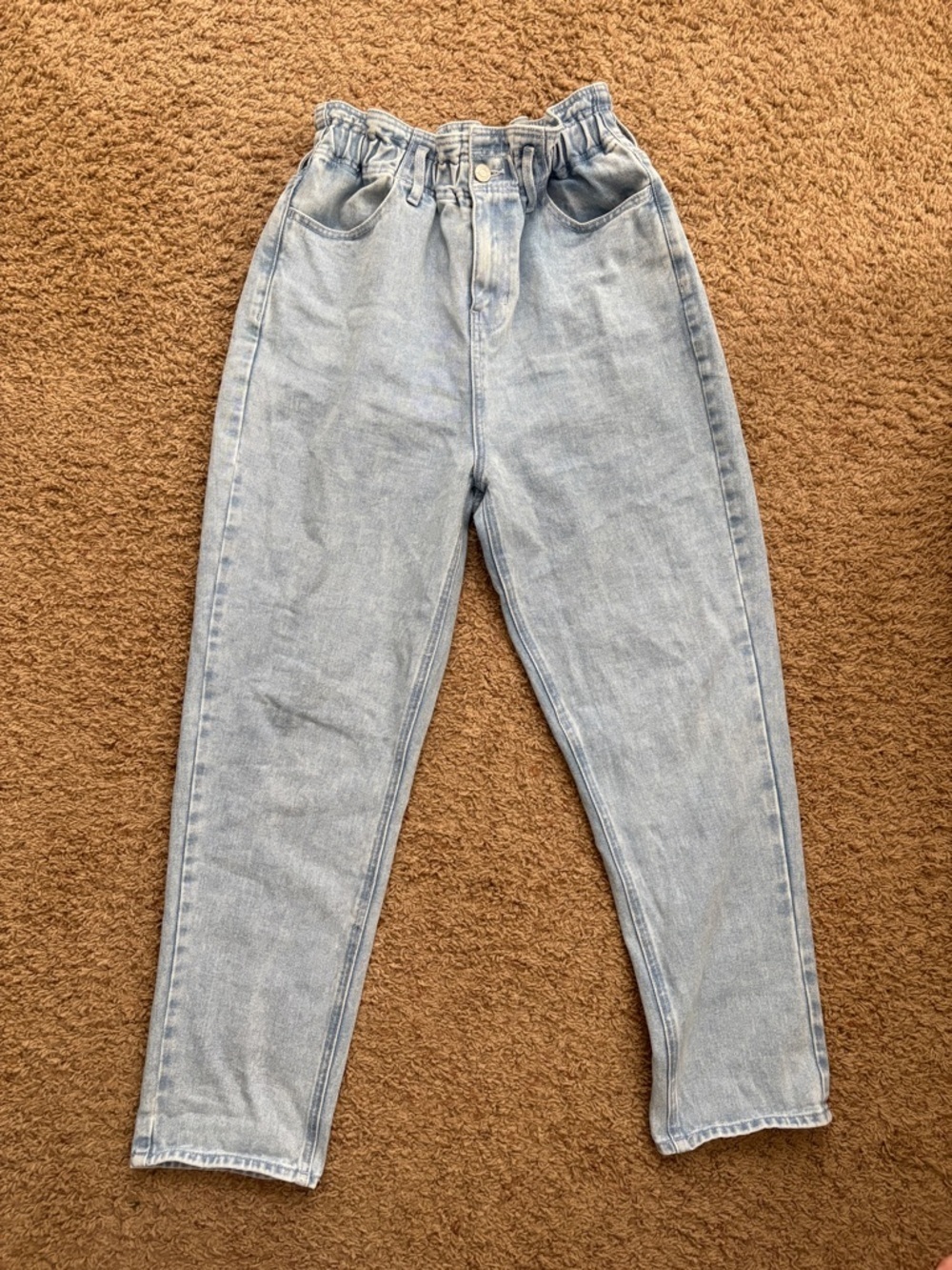 PacSun Paper Bag Mom Jeans Women’s Large High Waisted Elastic Casual Pants